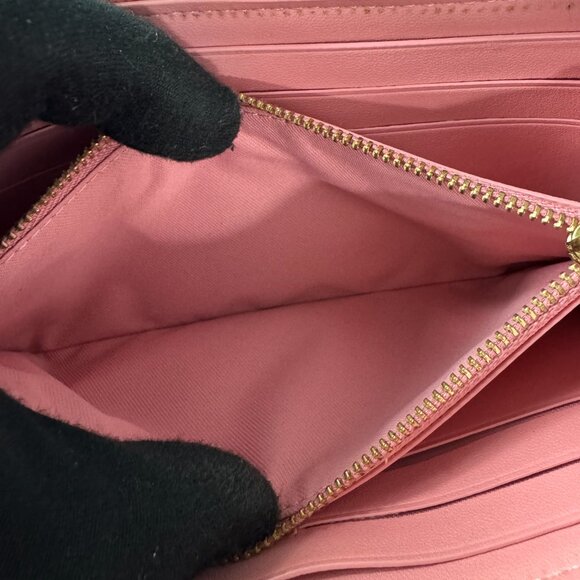 COACH Smooth Leather Slim Accordion Zip-Around Wallet, - Picture 12 of 15